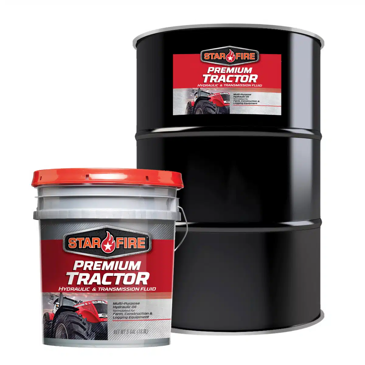 Starfire Tractor Hydraulic Fluid 55 Gallon Drum and Pail