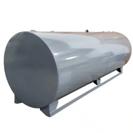 1100 Gallon skid tank angle view